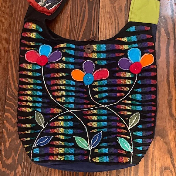 Big colorful flowery bag - Picture 2 of 5